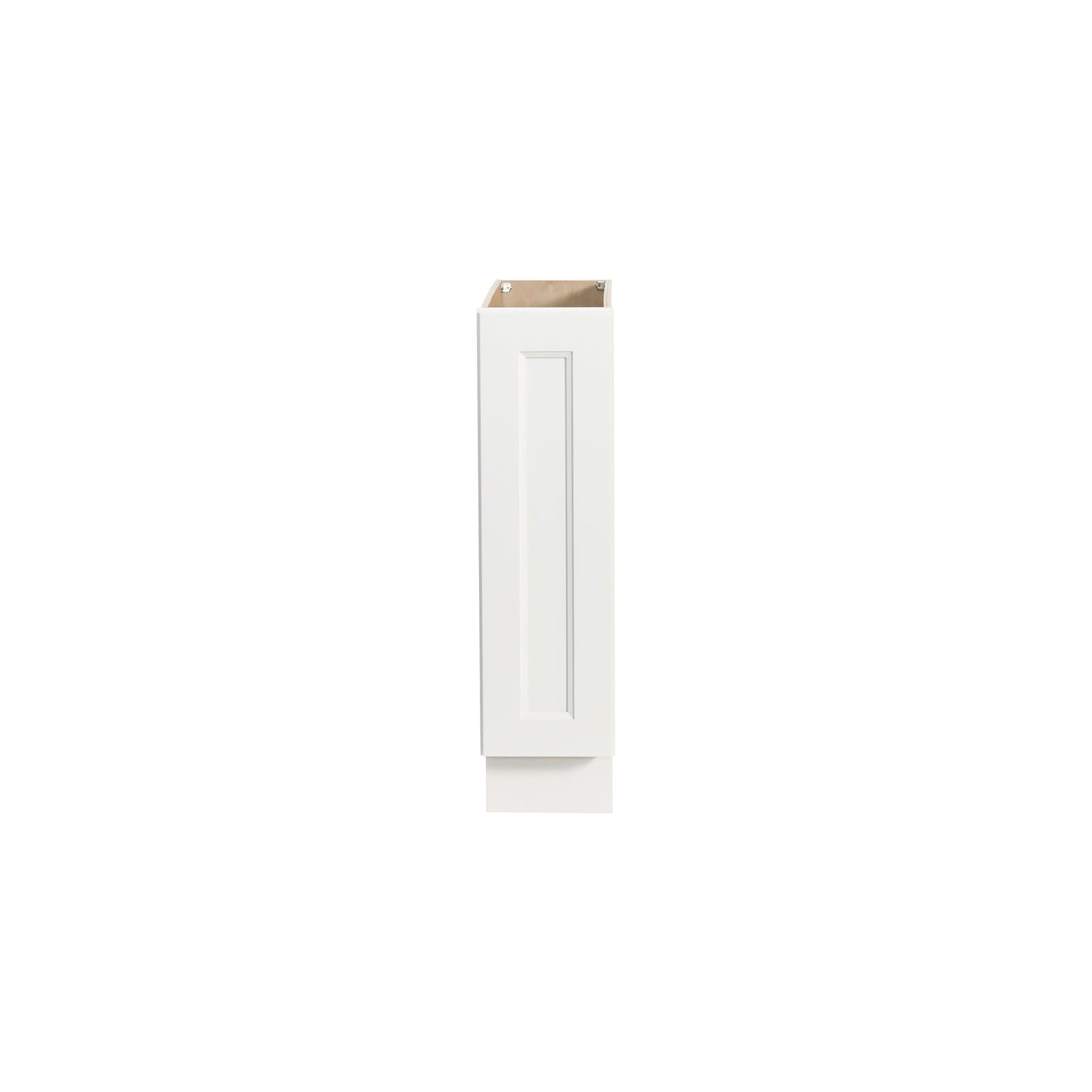 RTA Solid Wood Escada Dove Spice Rack Base Cabinet for Kitchen Bathroom and Laundry Storage