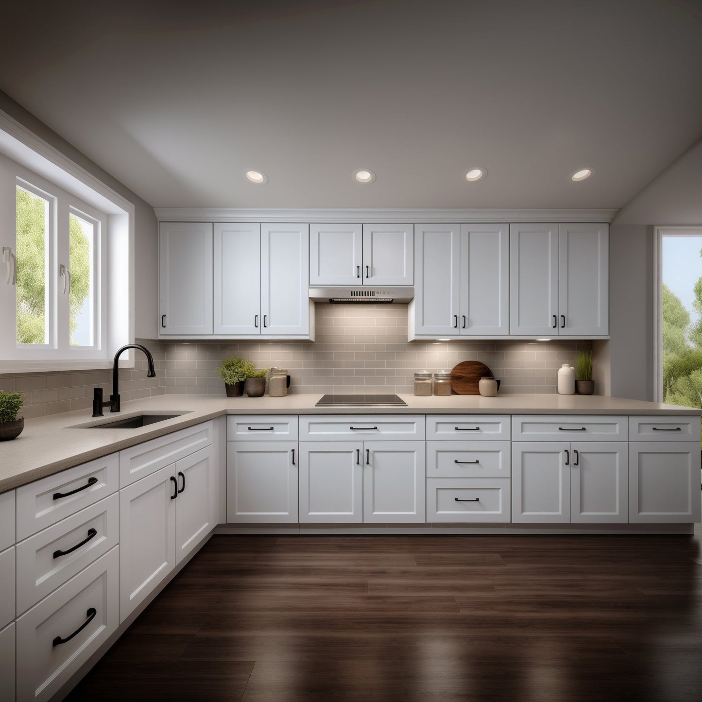 Escada Series White Cabinet