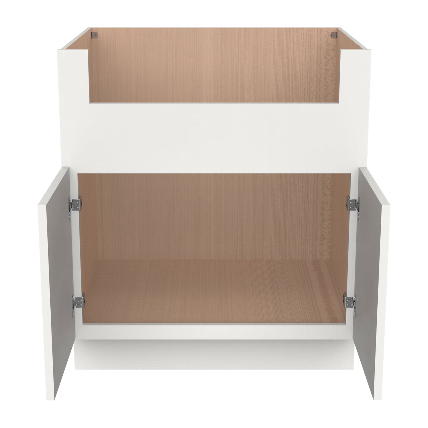 RTA Newtown Origami White-Farm Sink Base Cabinet (2 Butt Door)