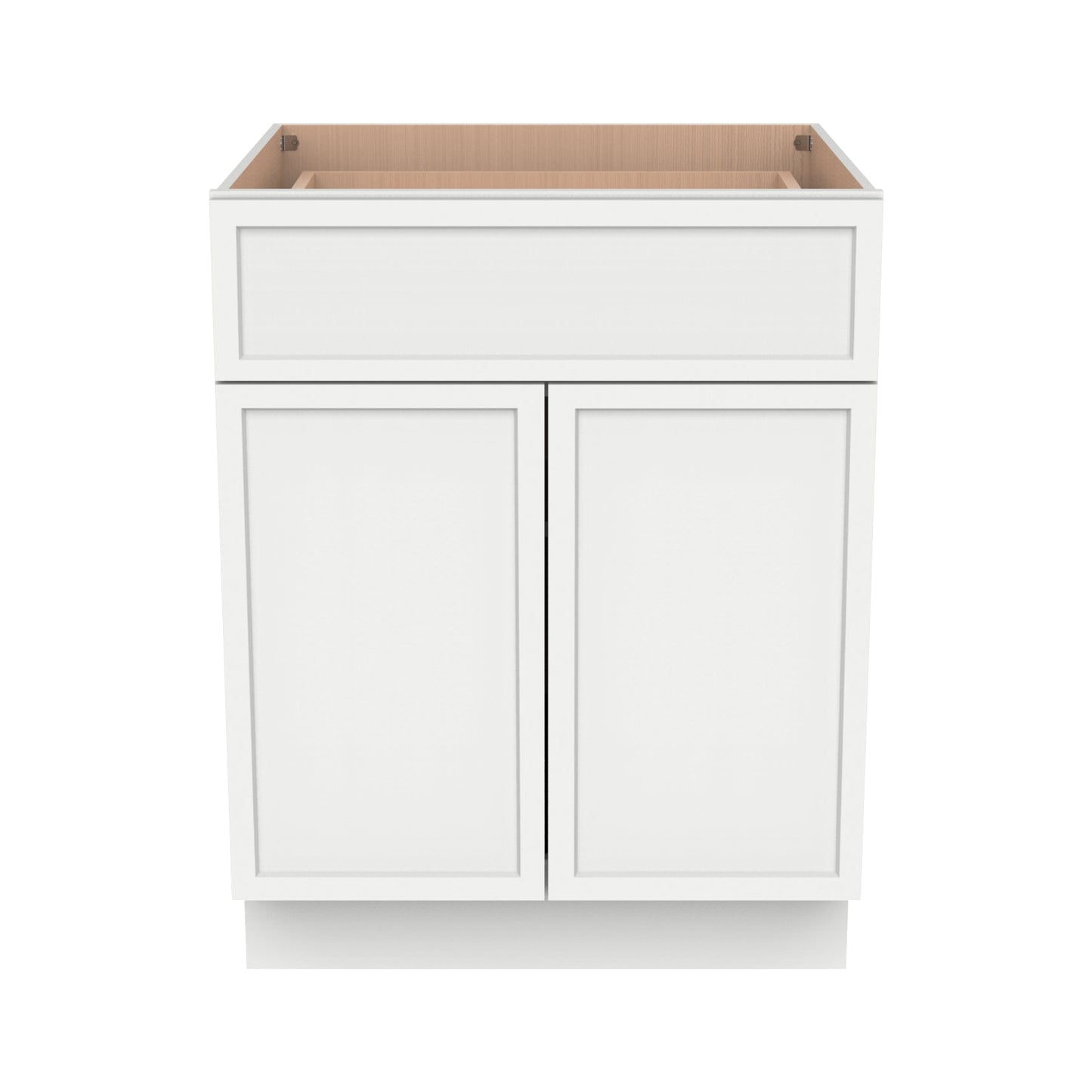 Newtown Origami Whiten RTA Base Cabinet for Kitchen, Bathroom & Laundry Room, 1 Drawer 1 Shelf