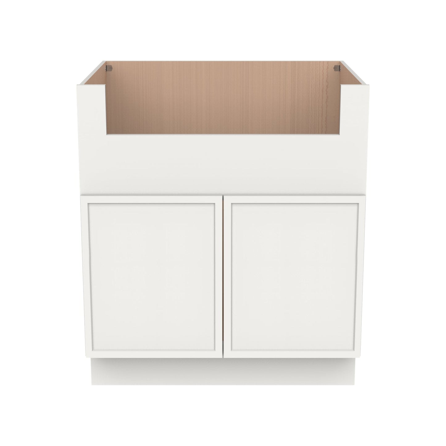 RTA Newtown Origami White-Farm Sink Base Cabinet (2 Butt Door)