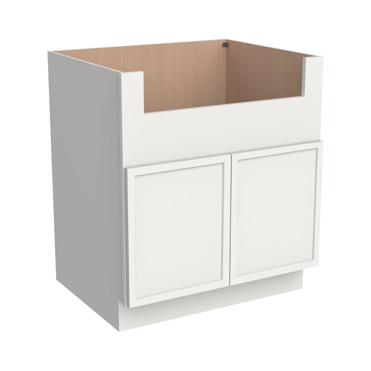 RTA Newtown Origami White-Farm Sink Base Cabinet (2 Butt Door)