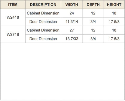 RTA Newtown Solid Wood Double Door Wall Cabinets Charcoal Black for Kitchen Bathroom and Laundry Storage