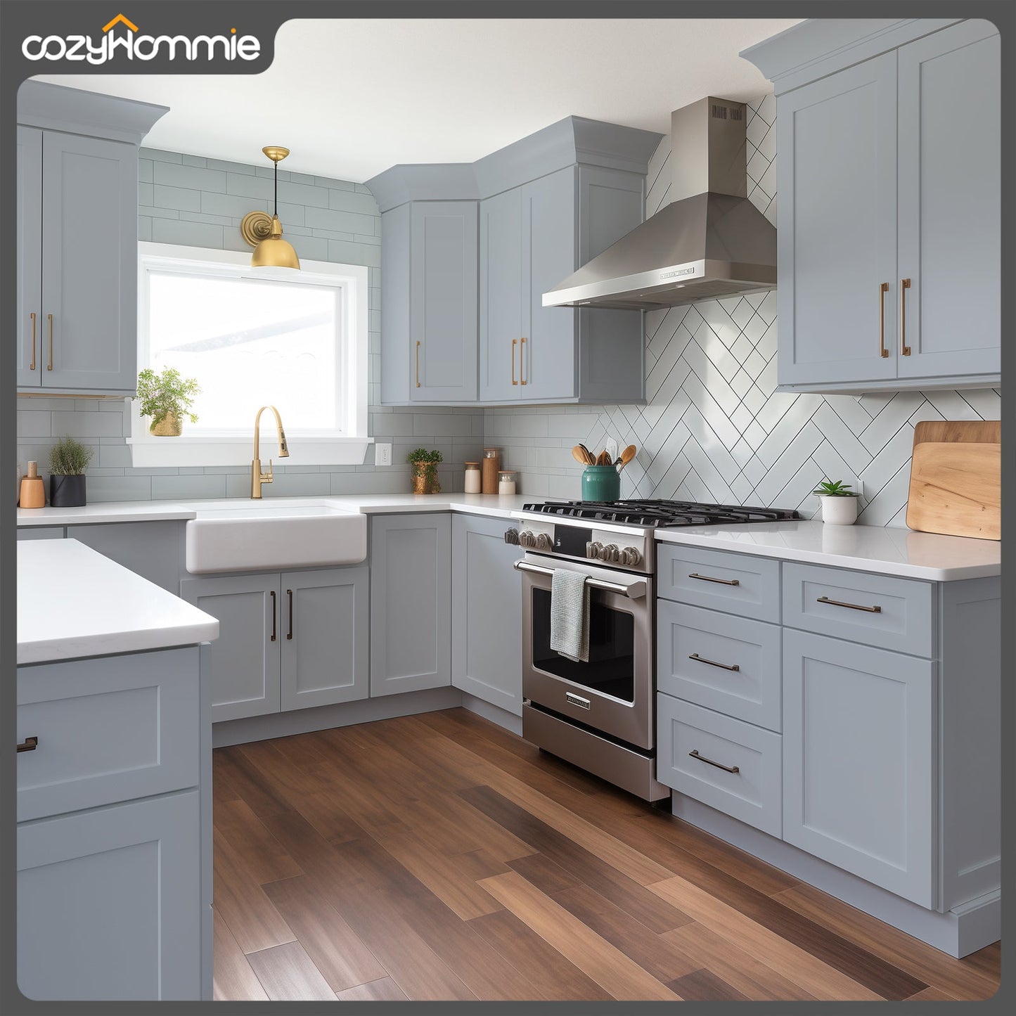 Shaker Series Gray Cabinets