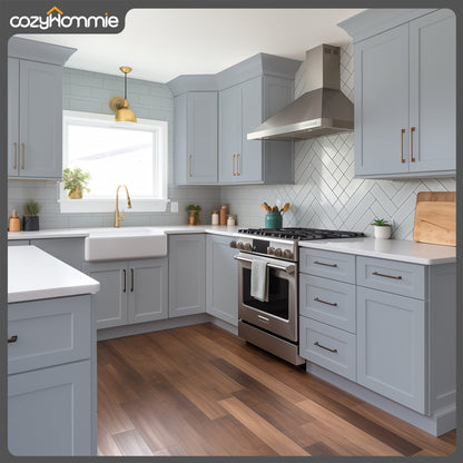 Shaker Series Gray Cabinets