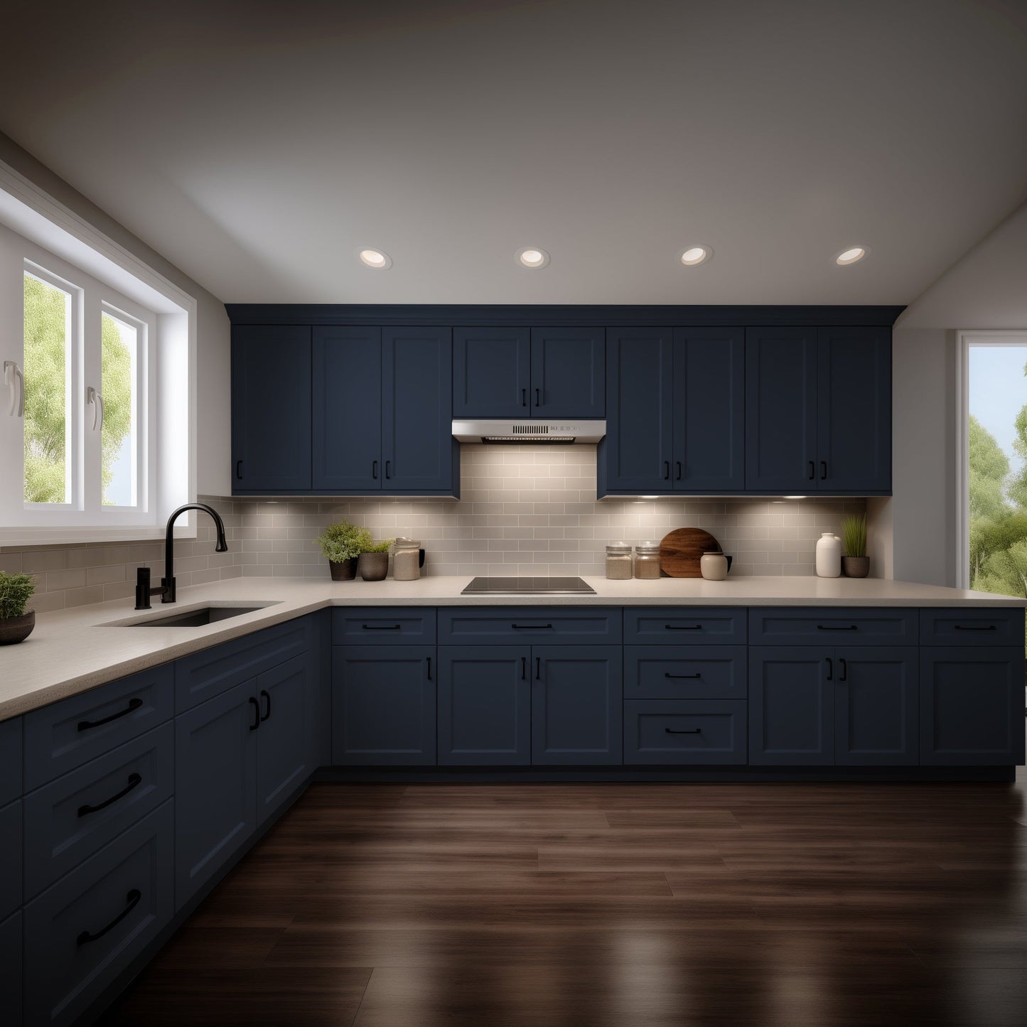 Escada Series Midnight Blue Cabinet