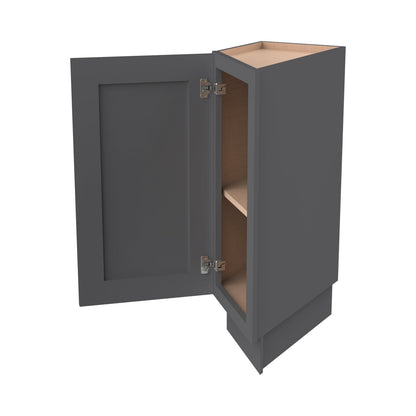 RTA Solid Wood Shaker Base End Angle Cabinets Pebble Gray, Bathroom & Laundry Room Storage