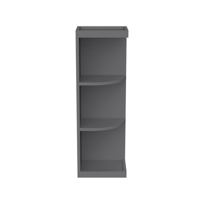 Shaker Pebble Gray RTA Solid Wood Wall End Open Shelf suitable for Kitchen Living Room