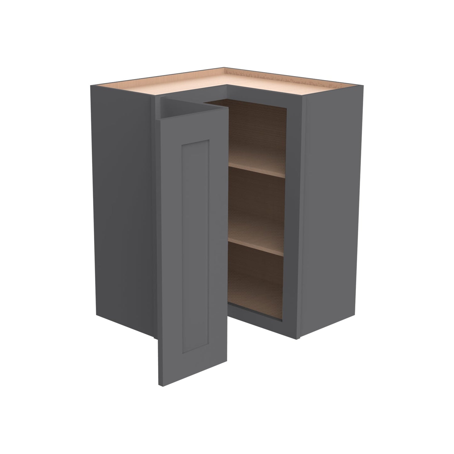 RTA Shaker Solid Wood Wall Easy Reach Cabinet Pebble Gray for Kitchen Bathroom and Laundry Storage