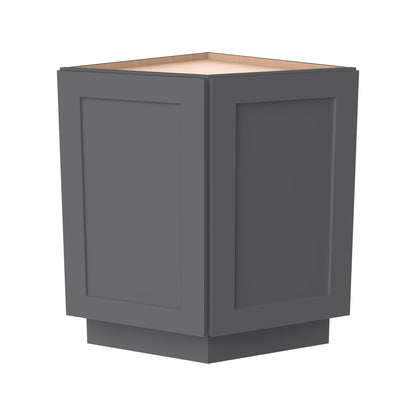 RTA Solid Wood Shaker Base End Cabinets Pebble Gray Kitchen, Bathroom & Laundry Room Storage