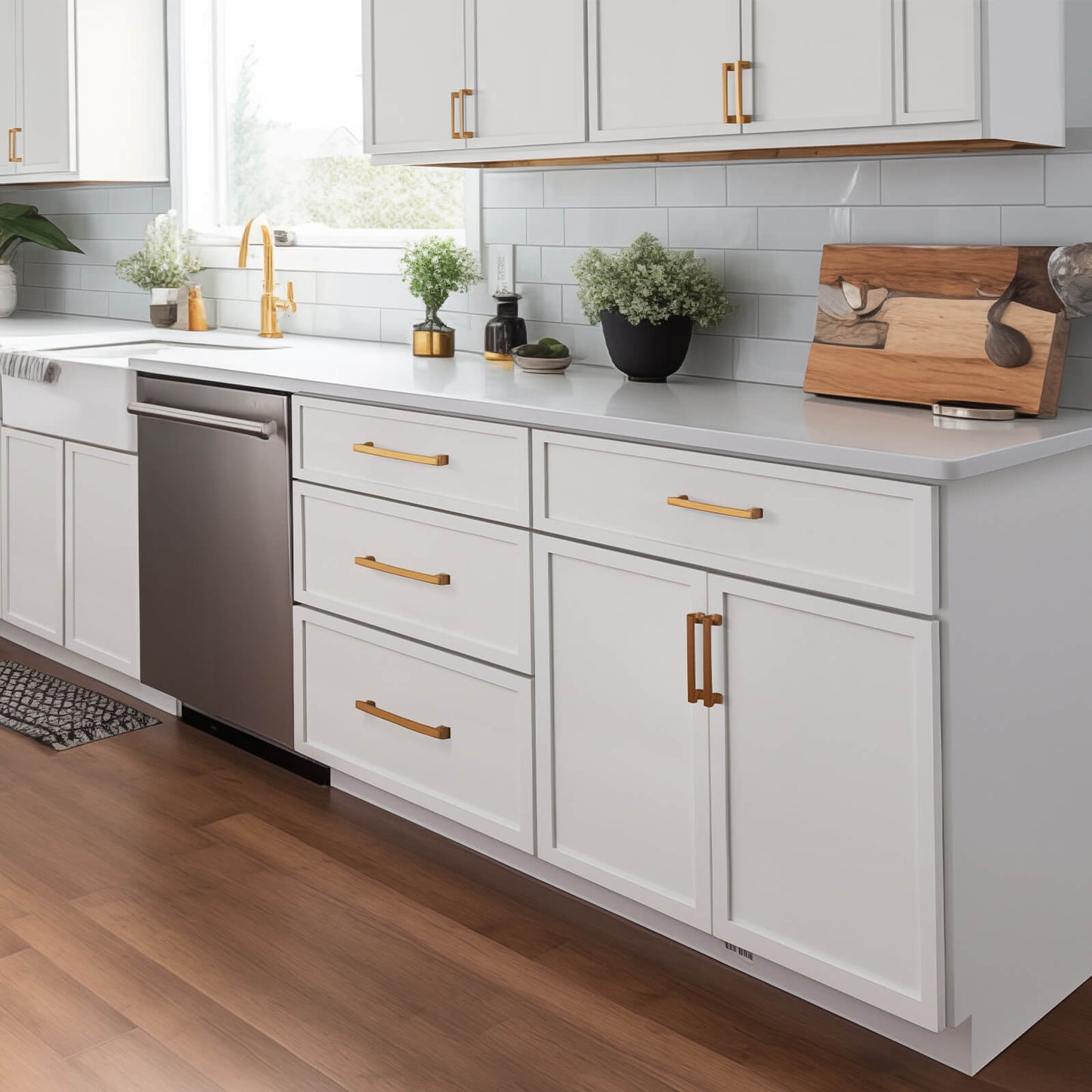 Newtown Series Origami White Cabinet