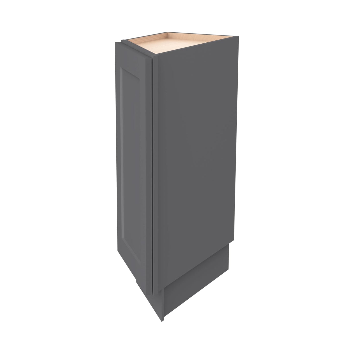 RTA Solid Wood Shaker Base End Angle Cabinets Pebble Gray, Bathroom & Laundry Room Storage