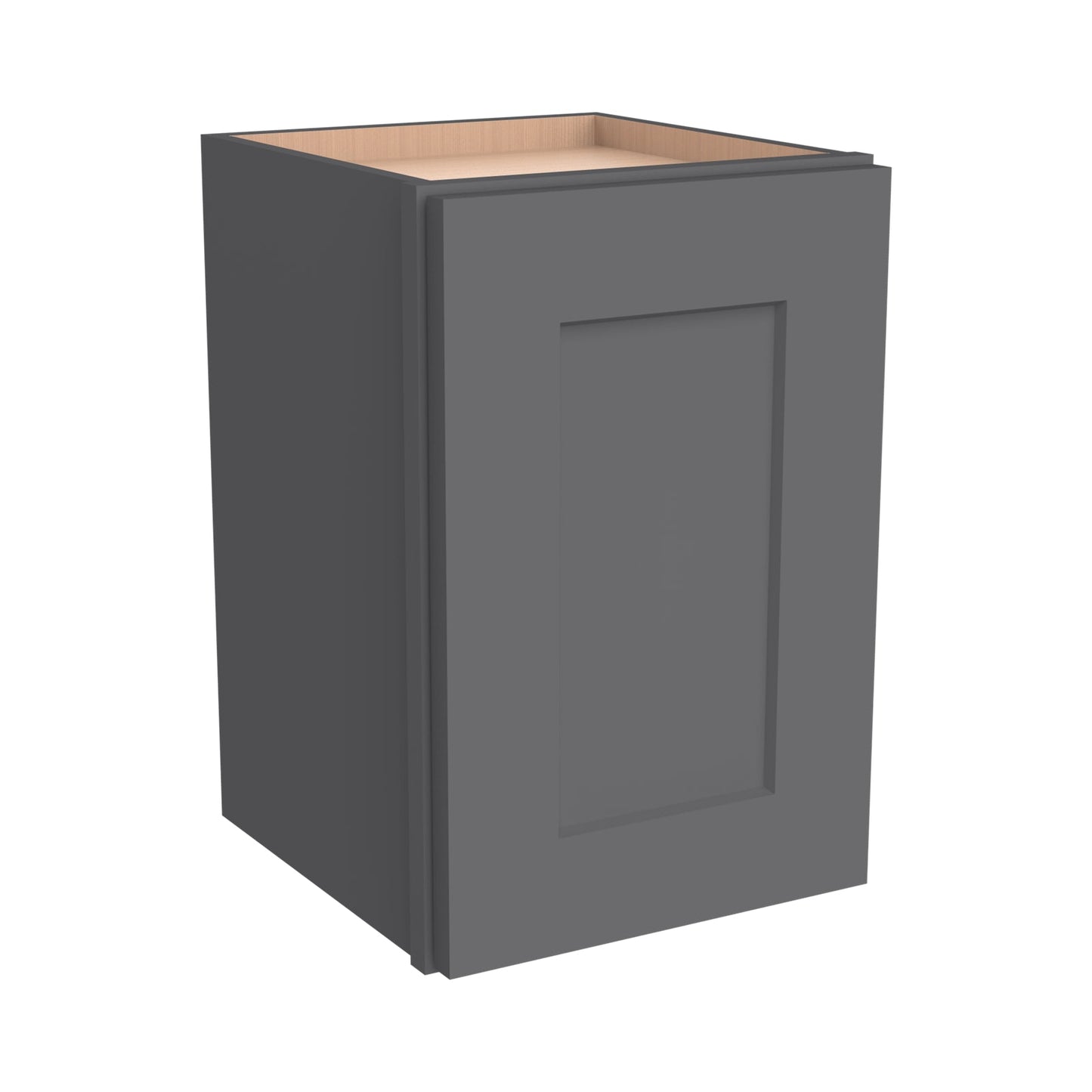 RTA Shaker Solid Wood Wall Cabinet Pebble Gray for Kitchen, Bathroom & Laundry Storage